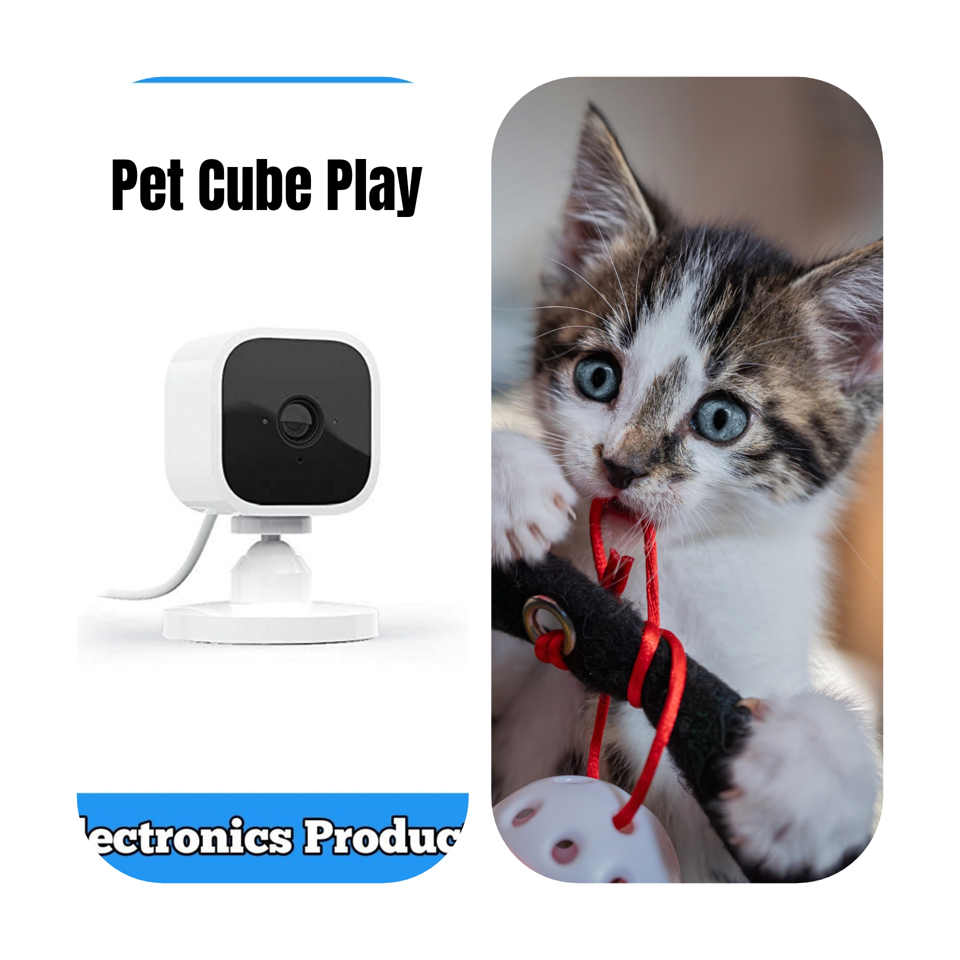 Pet Cube Play: Smart Pet Camera with Alexa Integration